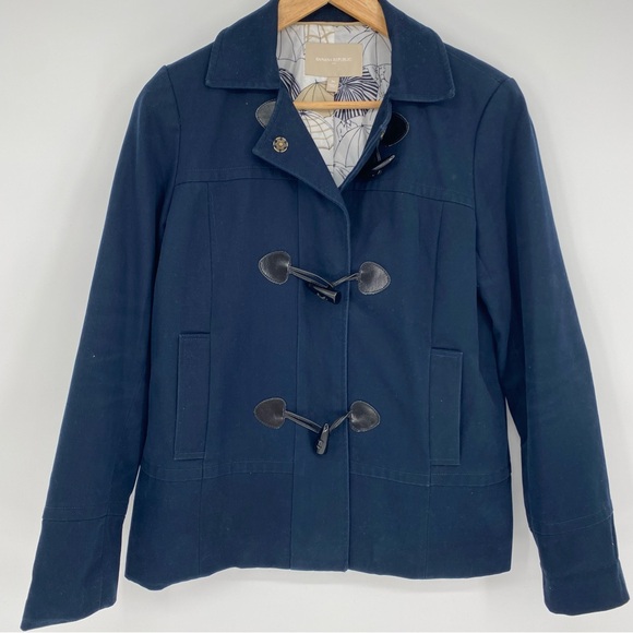Banana Republic Jackets & Blazers - Banana Republic Women’s Navy Peacoat Toggle Closure Capsule Wardrobe Cotton M